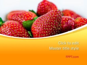 Strawberries PowerPoint Template