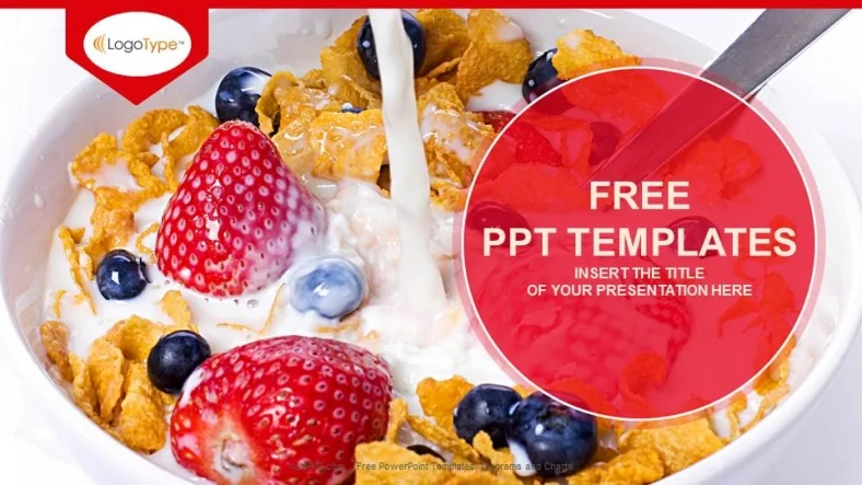 Strawberry-Food-Berries-Milk-Food PPT Templates