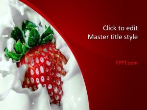 Strawberry PowerPoint Template