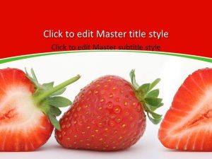 Strawberry Presentation Background