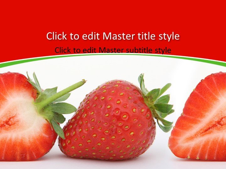 Strawberry Presentation Background
