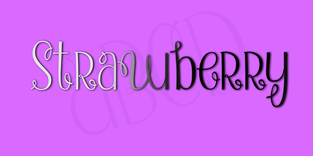 Strawberry Whipped Cream font