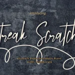 Streak Scratches Font