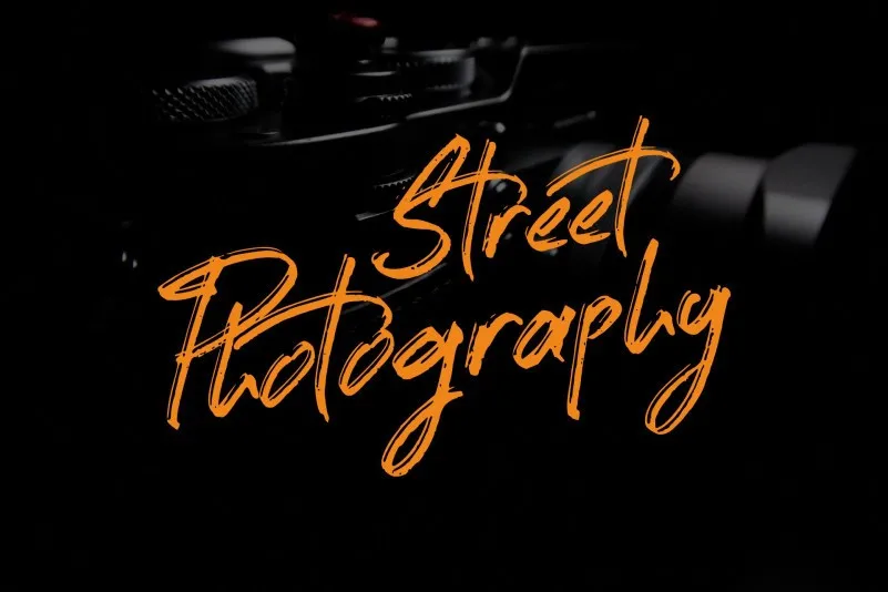 Street Photography Brush Font