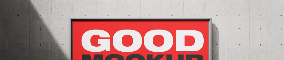 Street photography style billboard mockup - Instant Download