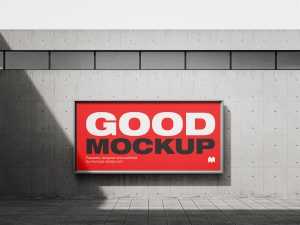 Street photography style billboard mockup - Instant Download