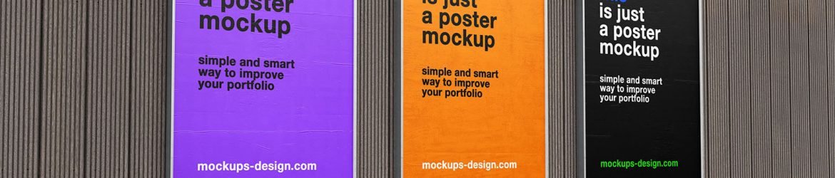 Street poster frames mockup - Instant Download