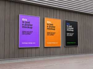 Street poster frames mockup - Instant Download