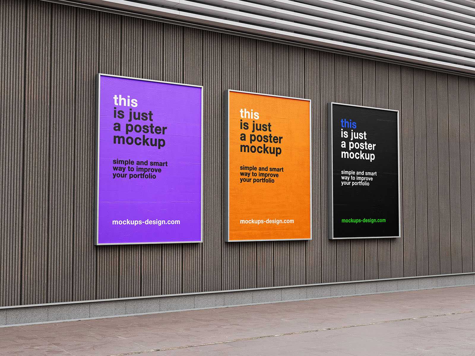 Street poster frames mockup - Instant Download