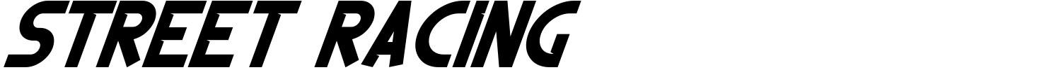 Street Racing Font
