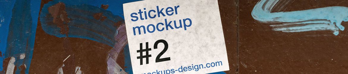 Street sticker mockup / #2