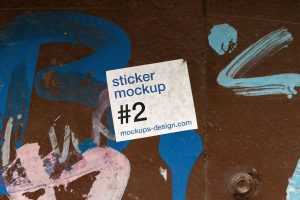 Street sticker mockup / #2