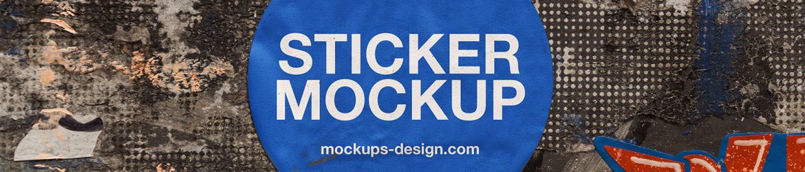 Street sticker mockup / #3
