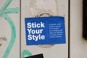 Street sticker mockup / #4
