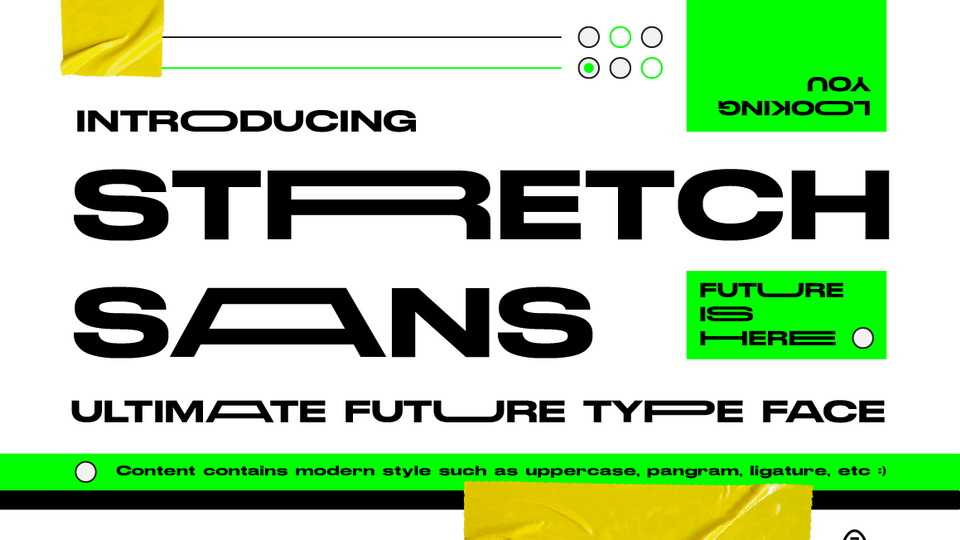 Stretch Sans Font › Fontesk