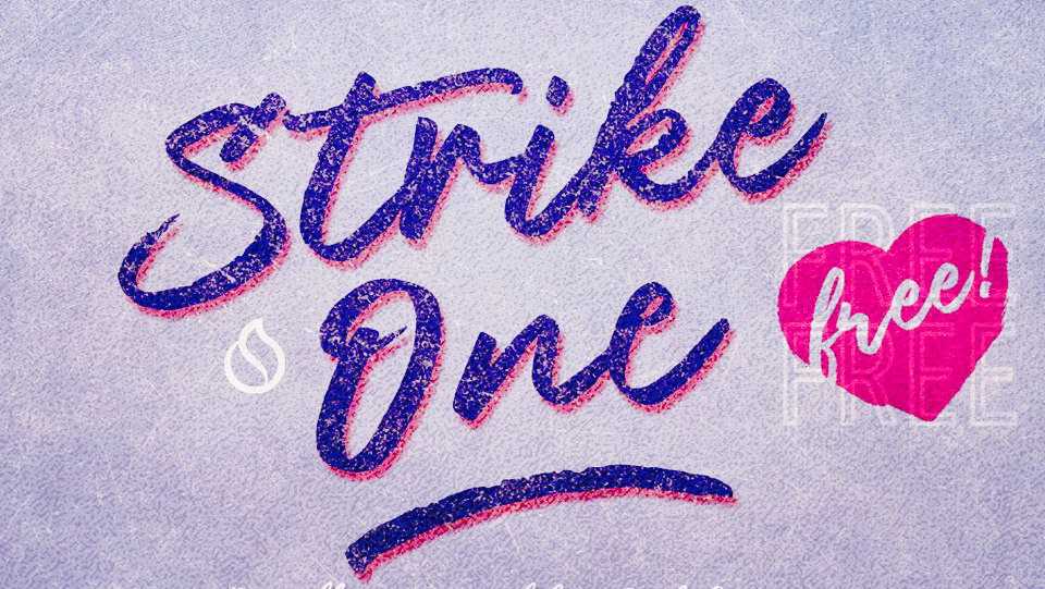 Strike One Font › Fontesk