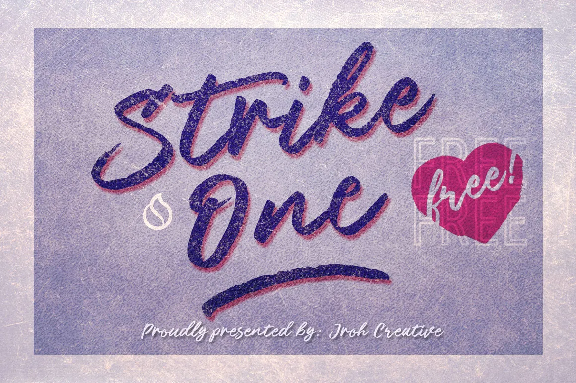 Strike One Script Font