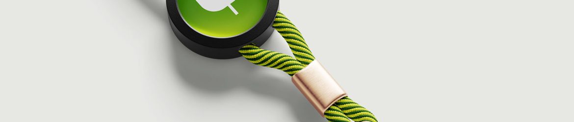 String lanyard mockup