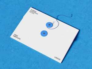 String Tie Envelope Mockup (PSD)