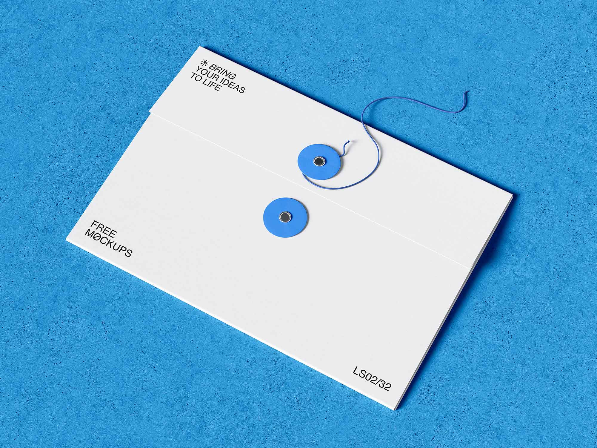 String Tie Envelope Mockup (PSD)