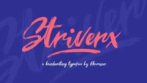 Striverx Brush Script Font › Fontesk