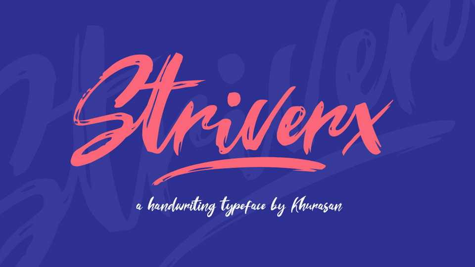 Striverx Brush Script Font › Fontesk