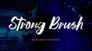 Strong Brush Font › Fontesk