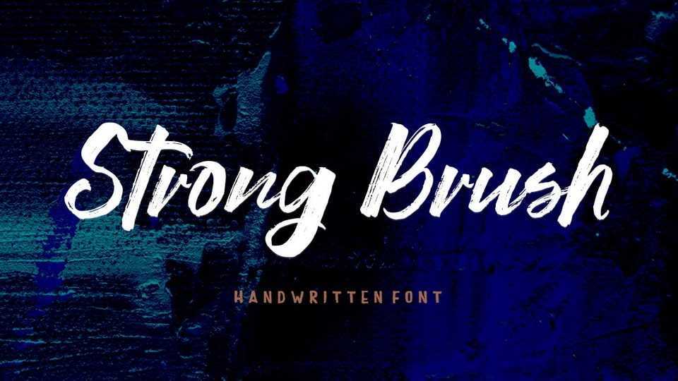 Strong Brush Font › Fontesk