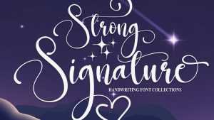 Strong Signature Font › Fontesk