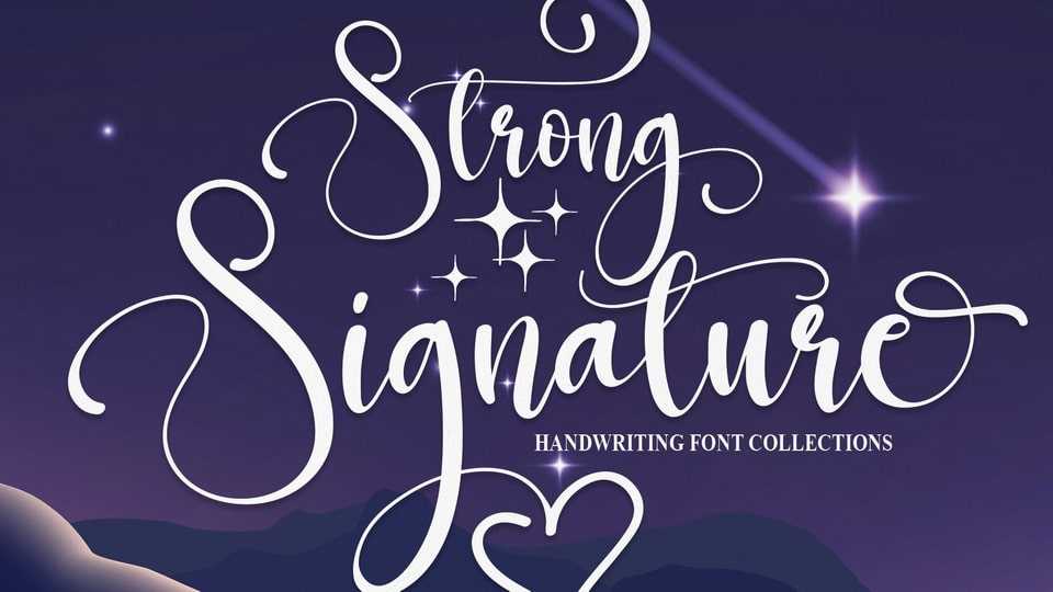 Strong Signature Font › Fontesk