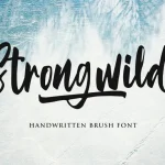 Strongwild Brush Font - Fonte Grátis Strongwild Brush Font