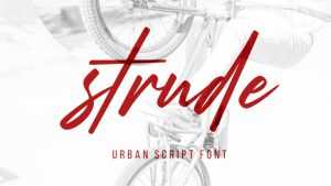 Strude Font › Fontesk