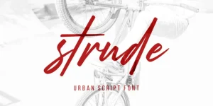 Strude Script Font