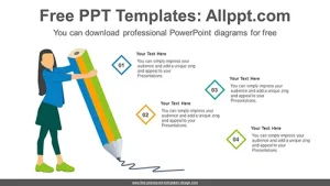 Student Studying PowerPoint Diagram