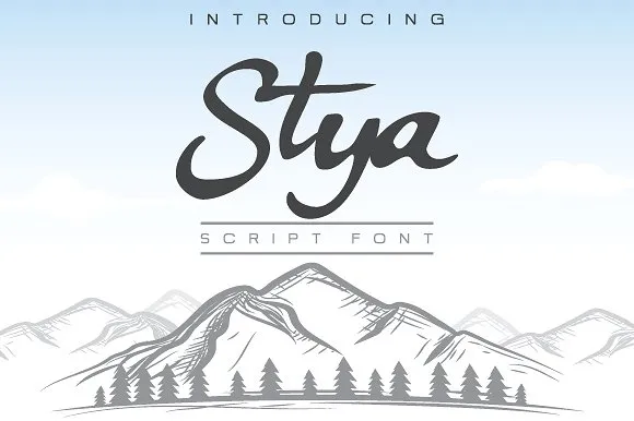 Stya Script Font