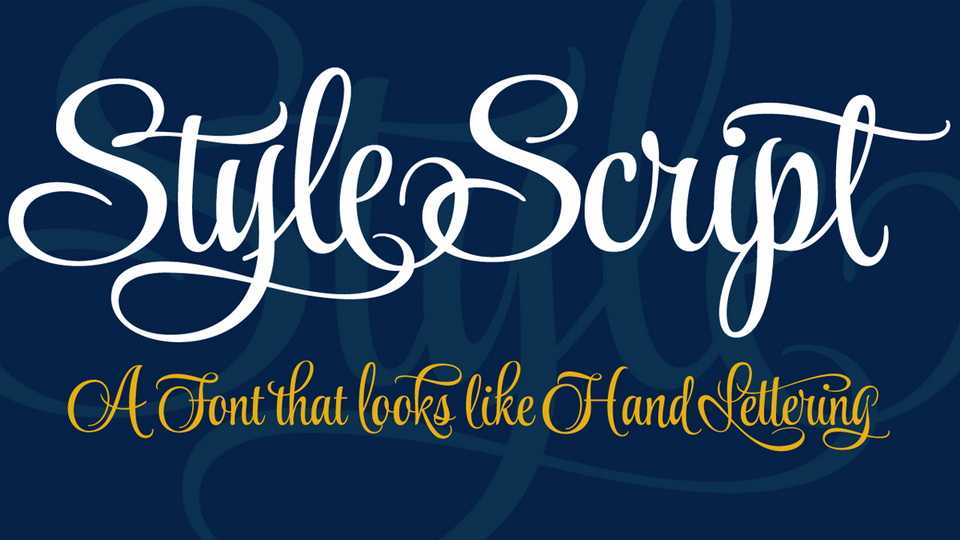 Style Script Font › Fontesk