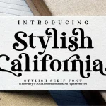 Stylish California Serif Font - Fonte Grátis Stylish California Serif Font