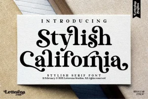 Stylish California Serif Font