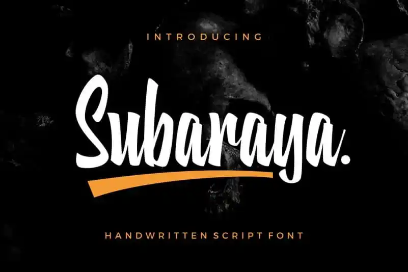 Subaraya Script Font