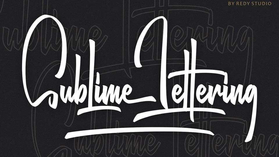 Sublime Lettering Font › Fontesk