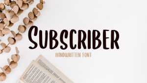 Subscriber Font › Fontesk
