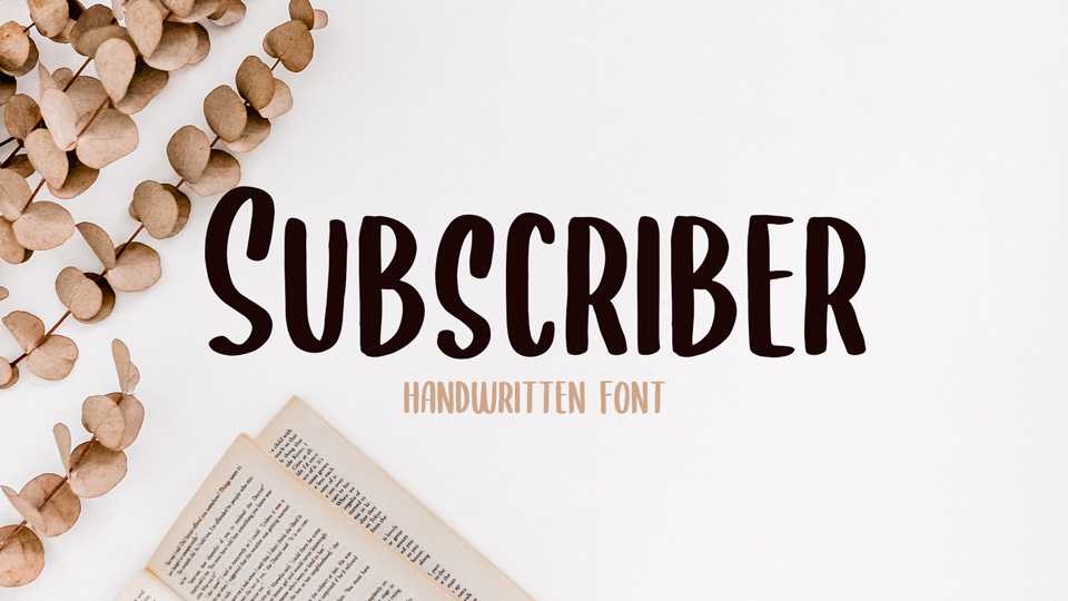 Subscriber Font › Fontesk