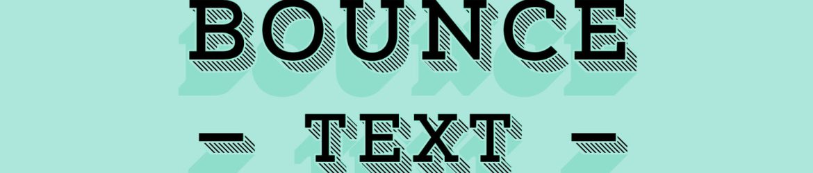 Subtle Bounce Text Effect