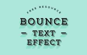 Subtle Bounce Text Effect