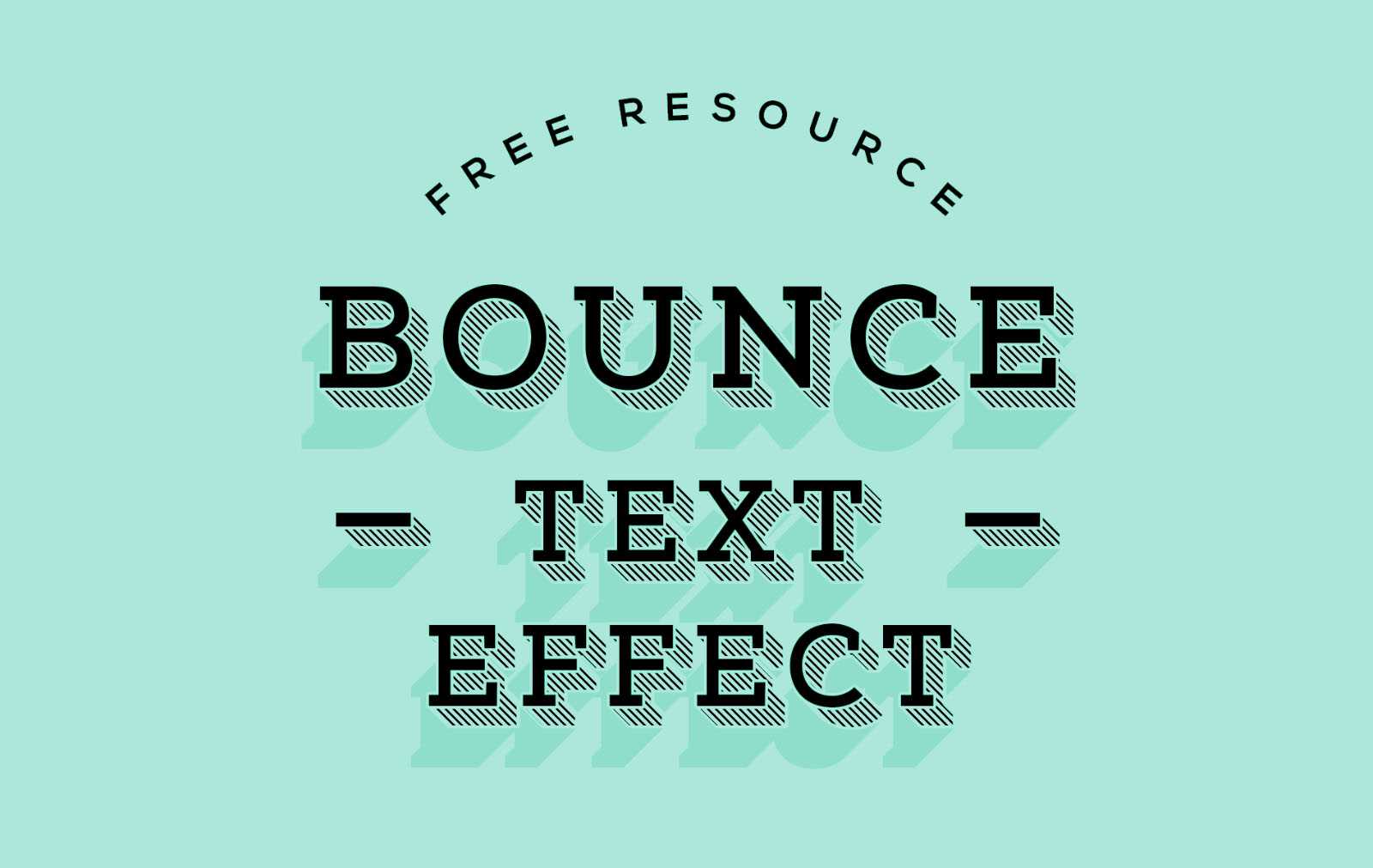 Subtle Bounce Text Effect