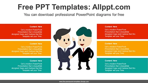 Success Business Handshake PowerPoint Diagram