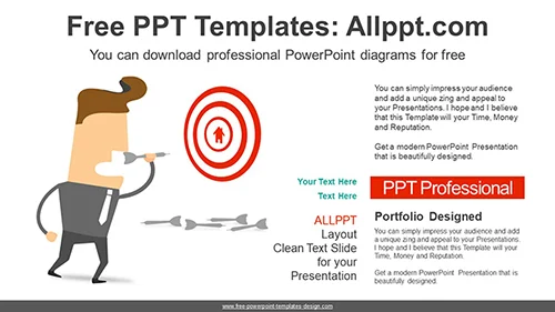 Successful Business Target PowerPoint Diagram