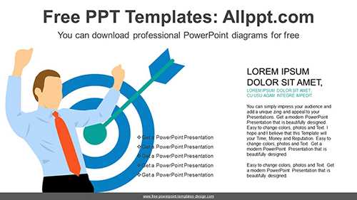 Successful Business Target PPT Diagram