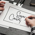 Sugar Candy Signature Typeface - Fonte Grátis Sugar Candy Signature Typeface