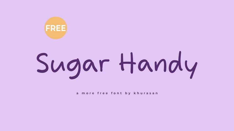 Sugar Handy Font › Fontesk